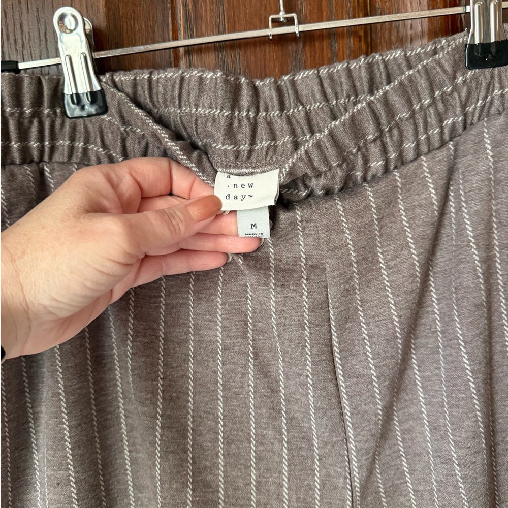 a new day women's Beige Pinstripe Dress Pants - Picture 3 of 4